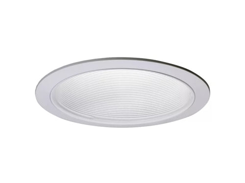 Halo Recessed 410WG 6" Trim R40, PAR38 Baffle Oversize White Trim Ring with White Baffle