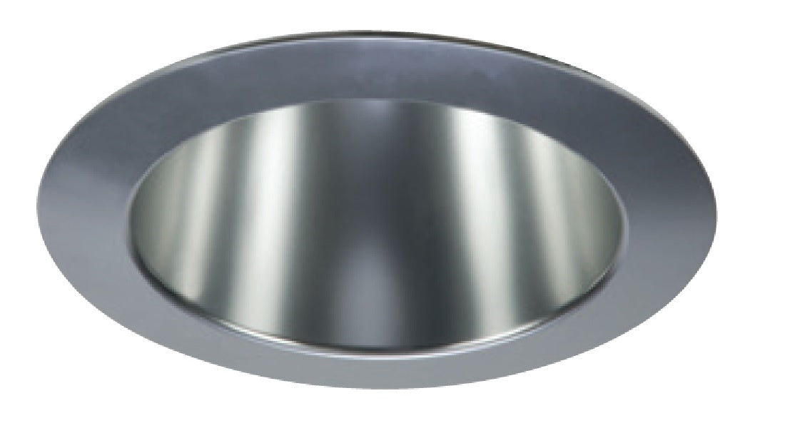 Halo Recessed Commercial 41MDCWF 4" Conical Reflector, Medium 60 Degree Beam Angle, 1.00 SC, Specular ClearWhite Flange