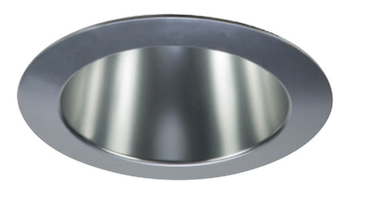 Halo Recessed Commercial 41MDCWF 4" Conical Reflector, Medium 60 Degree Beam Angle, 1.00 SC, Specular ClearWhite Flange