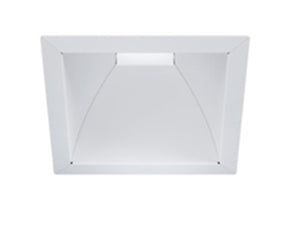 Halo Recessed Commercial 41SQMW 4" Square Medium Distribution Trim Reflector, Matte White Finish