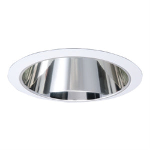 Halo Recessed 426 6" Reflector Cone, White Trim, Clear Specular Reflector Cone
