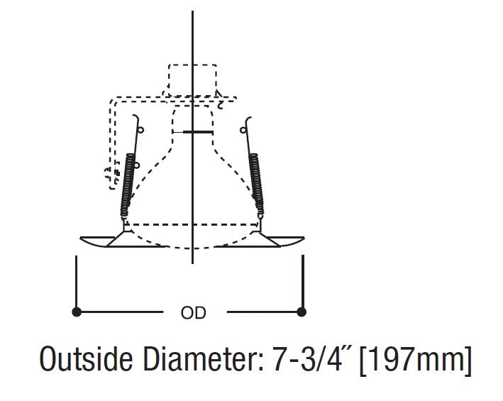 Halo Recessed 428P 6" Incandescent Line Voltage White Splay Trim