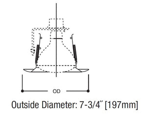 Halo Recessed 428P 6" Incandescent Line Voltage White Splay Trim