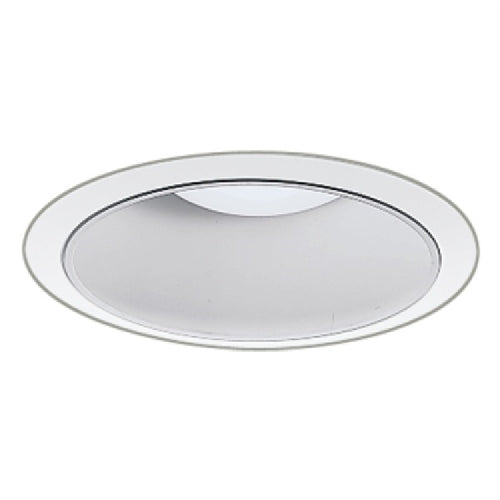 Halo Recessed 429P 6" Incandescent Line Voltage Reflector Cone, White Reflector, White Self-flange
