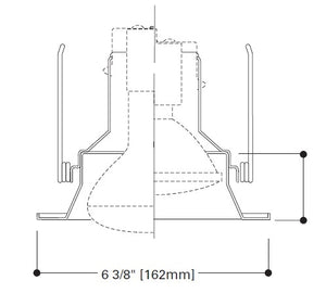 Halo Recessed 5000SN 5" Line Voltage Splay Trim for R and PAR Lamps in H5 Housings, Satin Nickel