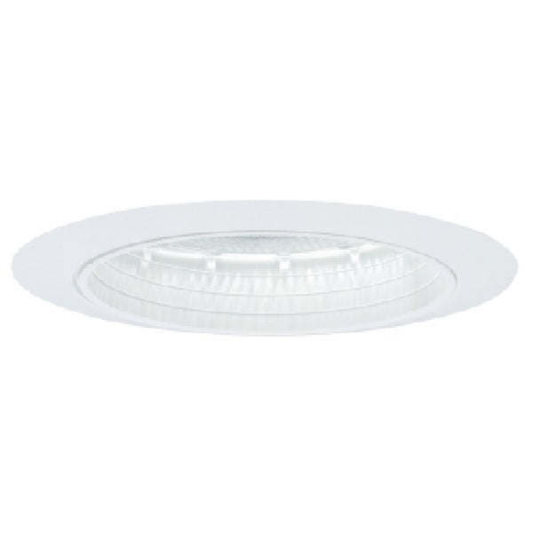 Halo Recessed 5010W 5" Line Voltage Step Metal Baffle Trim for H5 Housings, White Trim, White Baffle