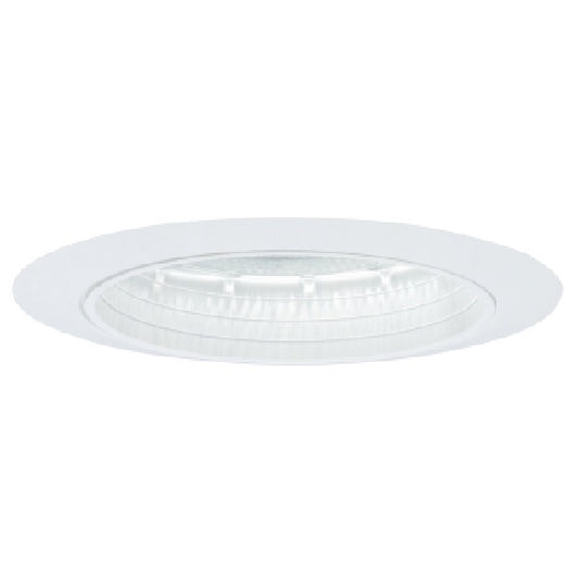 Halo Recessed 5010W 5" Line Voltage Step Metal Baffle Trim for H5 Housings, White Trim, White Baffle
