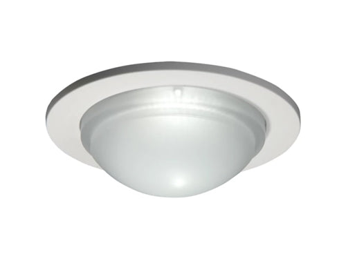 Halo Recessed 5054PS 5" Dome Lens Showerlight Trim, Wet Location Listed, White Trim Ring with Dome Lens