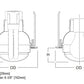Halo Recessed 5054PS 5" Dome Lens Showerlight Trim, Wet Location Listed, White Trim Ring with Dome Lens