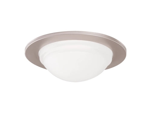 Halo Recessed 5054SNS 5" Dome Lens Showerlight Trim, Wet Location Listed, Satin Nickel Trim Ting with Dome Lens