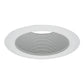 Halo Recessed 5102WB 5" Line Voltage Tapered Metal Baffle Trim, Self-Flanged, White Baffle, White Trim