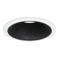 Halo Recessed 5110BB 5" Line Voltage Perftex Self-Flanged Baffle, Black Perftex Baffle, White Trim