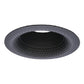 Halo Recessed 5110BKBB 5" Line Voltage Perftex Self-Flanged Baffle, Black Perftex Baffle, Black Trim