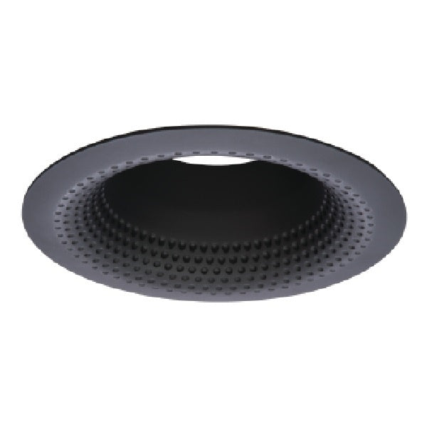 Halo Recessed 5110BKBB 5" Line Voltage Perftex Self-Flanged Baffle, Black Perftex Baffle, Black Trim