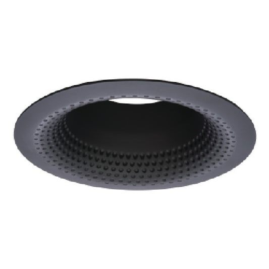 Halo Recessed 5110BKBB 5" Line Voltage Perftex Self-Flanged Baffle, Black Perftex Baffle, Black Trim