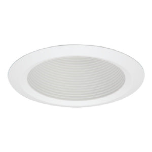 Halo Recessed 5125WB 5" Line Voltage Full Cone Self-Flanged Baffle, White Baffle, White Trim