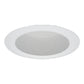 Halo Recessed 5126WB 5" Line Voltage Self-Flanged Shallow Full Cone Baffle, White Baffle, White Trim