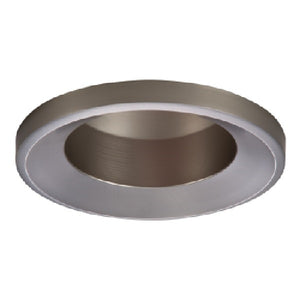 Halo Recessed 5145SN 5" Open Wet Location Self-Flanged, Satin Nickel Shallow Reflector and Trim