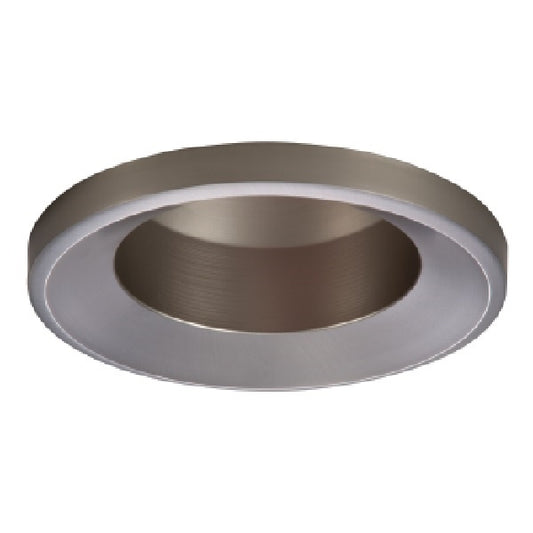 Halo Recessed 5145SN 5" Open Wet Location Self-Flanged, Satin Nickel Shallow Reflector and Trim