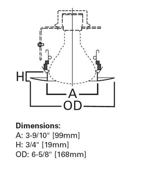 Halo Recessed 5175SN 5" Line Voltage Self-Flanged Trim for BR30 and PAR30 Lamps, Satin Nickel Trim