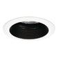 Halo Recessed 5222BB 5" Line Voltage Regressed, Adjustable, Self-Flanged Trim, Black Baffle, White Trim
