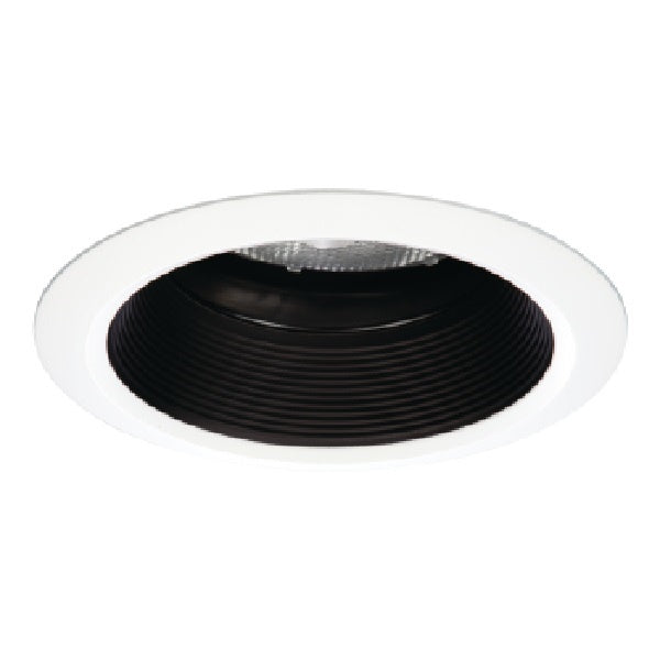 Halo Recessed 5222BB 5" Line Voltage Regressed, Adjustable, Self-Flanged Trim, Black Baffle, White Trim