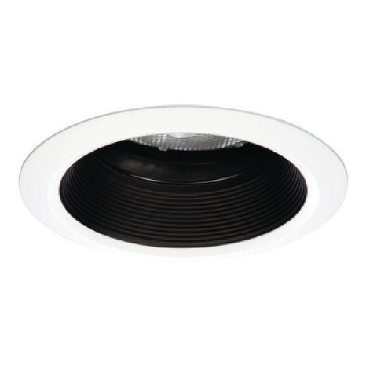 Halo Recessed 5222BB 5" Line Voltage Regressed, Adjustable, Self-Flanged Trim, Black Baffle, White Trim