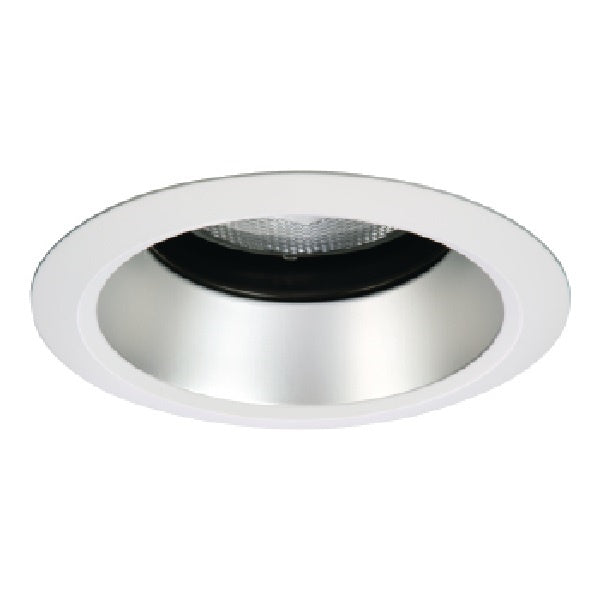 Halo Recessed 5222H 5" Line Voltage Regressed, Adjustable, Self-Flanged Trim, Haze Reflector, White Trim