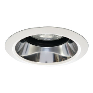 Halo Recessed 5222SC 5" Line Voltage Regressed, Adjustable, Self-Flanged Trim, Specular Clear Reflector, White Trim