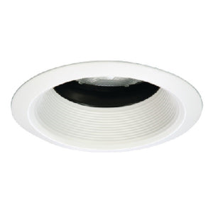 Halo Recessed 5222WB 5" Line Voltage Regressed, Adjustable, Self-Flanged Trim, White Baffle, White Trim