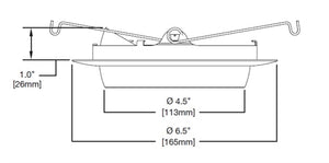 Halo Recessed 594WB 5" LED Directional Trim, White Eyeball, Baffle and Flange, for Shallow and Standard Housings