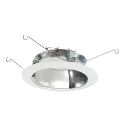 Halo Recessed 595WW 5" LED Directional Trim, Specular Reflector, Repositionable Specular Kick Reflector, White Flange