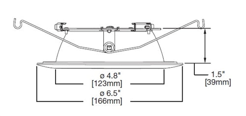 Halo Recessed 595WW 5" LED Directional Trim, Specular Reflector, Repositionable Specular Kick Reflector, White Flange