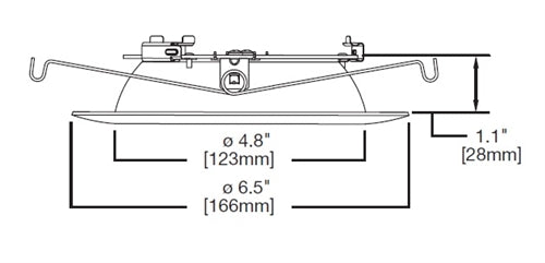 Halo Recessed 596WB 5" LED Directional Trim, White Shallow Baffle and Flange, for Shallow and Standard Housings