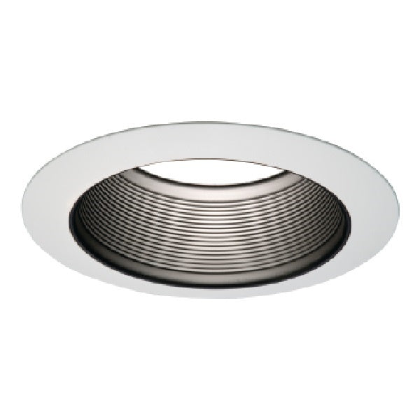 Halo Recessed 6101BB 6" Line Voltage Downlight Baffle Trim, Black Baffle, Narrow & Wide White Trims (Included)