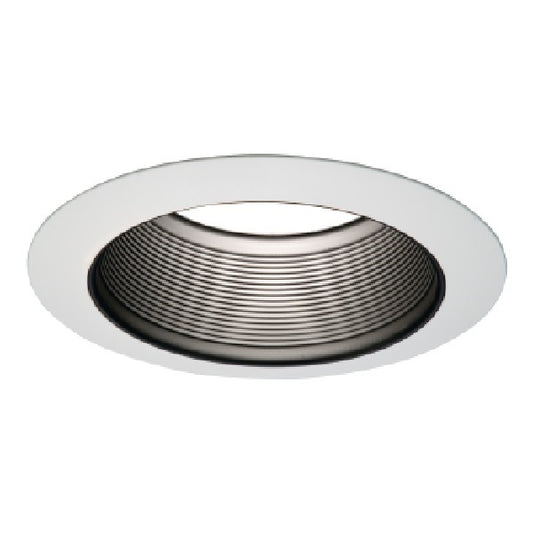 Halo Recessed 6101BB 6" Line Voltage Downlight Baffle Trim, Black Baffle, Narrow & Wide White Trims (Included)