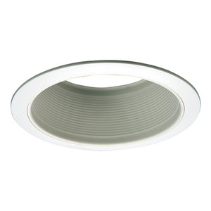 Halo Recessed 6101WB 6" Line Voltage Downlight Baffle Trim, White Trim