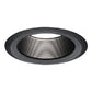 Halo Recessed 6103BB 6" Line Voltage Straight Metal Baffle, Black Baffle, White Trim
