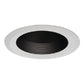 Halo Recessed 6126BB 6" Shallow Full Cone Baffle, Black Baffle, White Trim