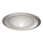 Halo Recessed 6150SN 6" Line Voltage Frost Dome Glass Lens, Self-Flange, Satin Nickel Reflector