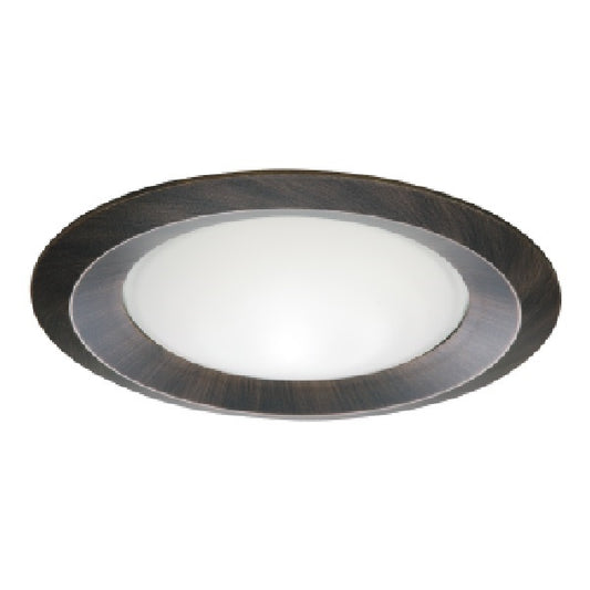 Halo Recessed 6150TBZ 6" Line Voltage Frost Dome Glass Lens, Self-Flange, Tuscan Bronze Reflector