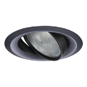 Halo Recessed 6170BK 6" Line Voltage Gimbal 25 Degree Tilt Max, Self- Flange, Black