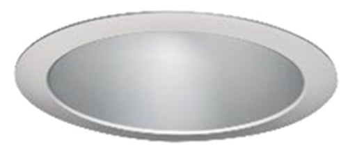 Halo Recessed Commercial 61MDHBF 6" Conical Reflector Trim, Wide 65 Degrees Beam Angle, Semi-Specular Clear Finish, Black Flange
