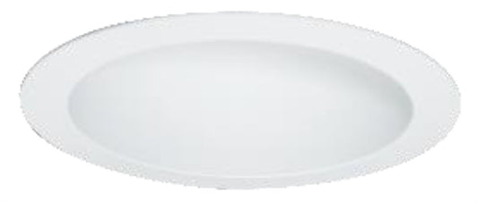 Halo Recessed Commercial 61PSMDW 6" Non-Conductive Polymer 'Dead Front' Conical Reflector, Medium Distribution, White with White Flange