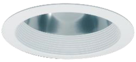 Halo Recessed Commercial 61WDWB 6" Baffle Reflector, Wide Distribution, White Baffle, White Flange