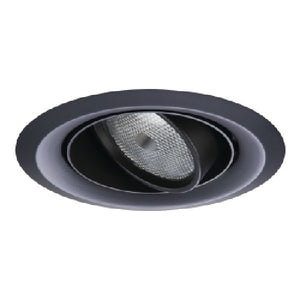 Halo Recessed 6215BK 6" Line Voltage Double Gimbal PAR30 35 Degree - PAR30S 50 Degree Tilt Max, Self-Flange, Black