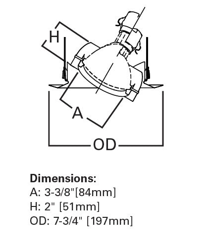 Halo Recessed 6215TBZ 6" Line Voltage Double Gimbal PAR30 35 Degree - PAR30S 50 Degree Tilt Max, Self-Flange, Tuscan Bronze