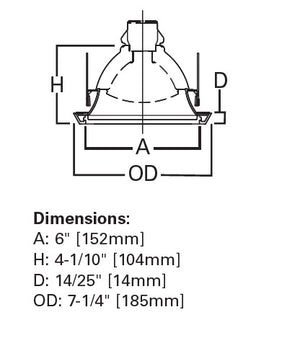 Halo Recessed 6230PN 6" Line Voltage Squircle Frost Glass Lens with Metal Trim, Self-Flange, Polished Nickel