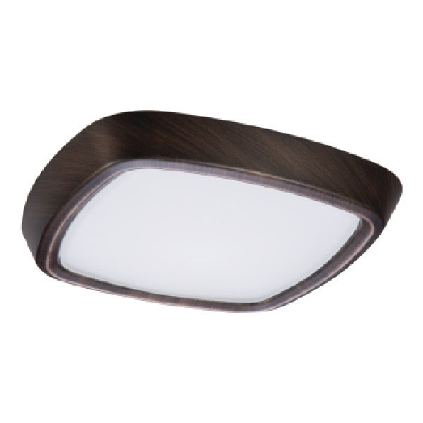 Halo Recessed 6255TBZ 6" Line Voltage Soft Square, Frost Curve Glass Lens, Self-Flange, Tuscan Bronze