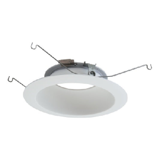 Halo Recessed 692W 6" LED Reflector Trim, White (Matte White), White Flange
